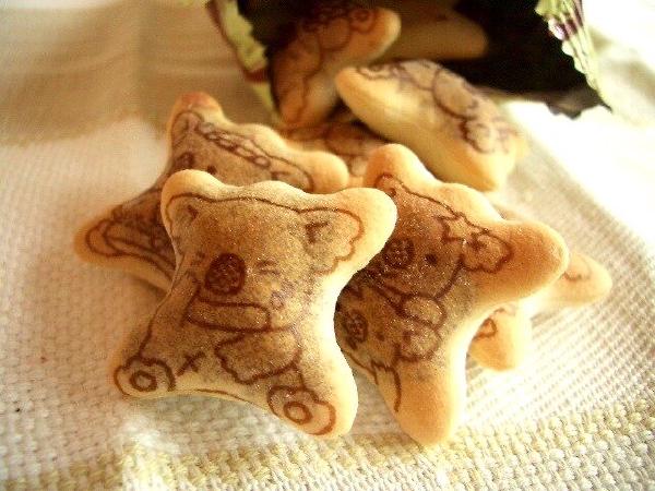 Koala's March biscuits printed with koala pictures