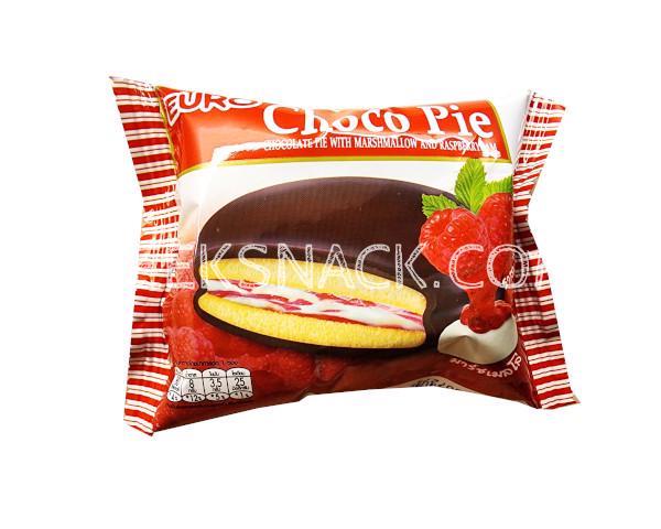 Euro Choco Pie Brand Chocolate Pie With Masrshmallow and Raspberry Jam