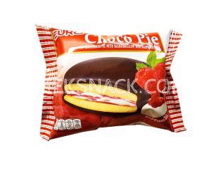Euro Choco Pie Brand Chocolate Pie With Masrshmallow and Raspberry Jam