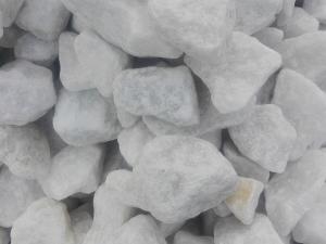 Lumps of calcium carbonate, the mineral in limestone and marble