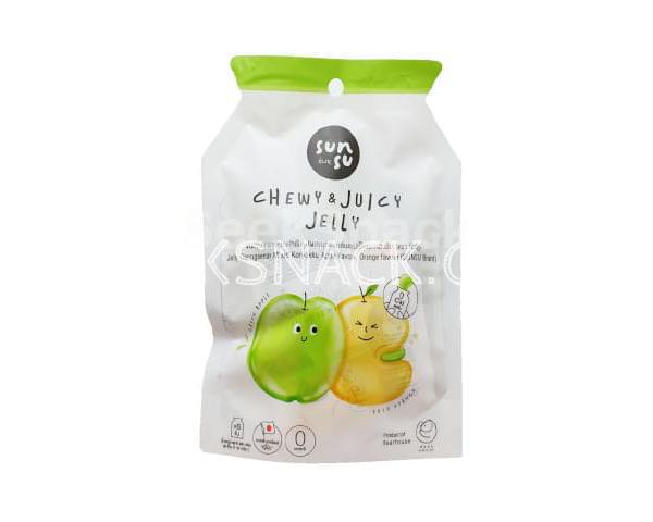 Jelly Carrageenan Mixed Konyakku, Apple flavour, Orange flavour