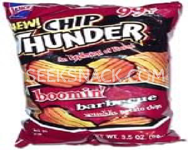 Chip Thunder Boomin' Barbecue Rumble Potato Chips