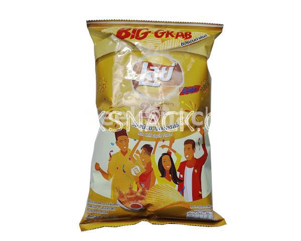 Lay's Flat Potato Chips Hot Chill Squid Flavor