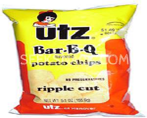 Utz Bar-B-Q Ripple Cut Potato Chips